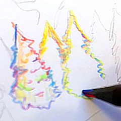 "REGULAR REALITY" Sketchbook + Rainbow Pencil