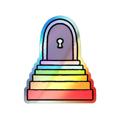 DOOR (Holographic Die-cut Sticker)