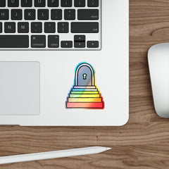 DOOR (Holographic Die-cut Sticker)
