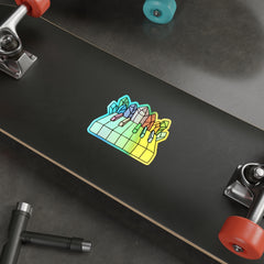 CRYSTAL PIANO (Holographic Die-cut Sticker)