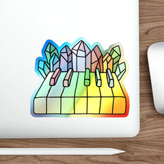 CRYSTAL PIANO (Holographic Die-cut Sticker)