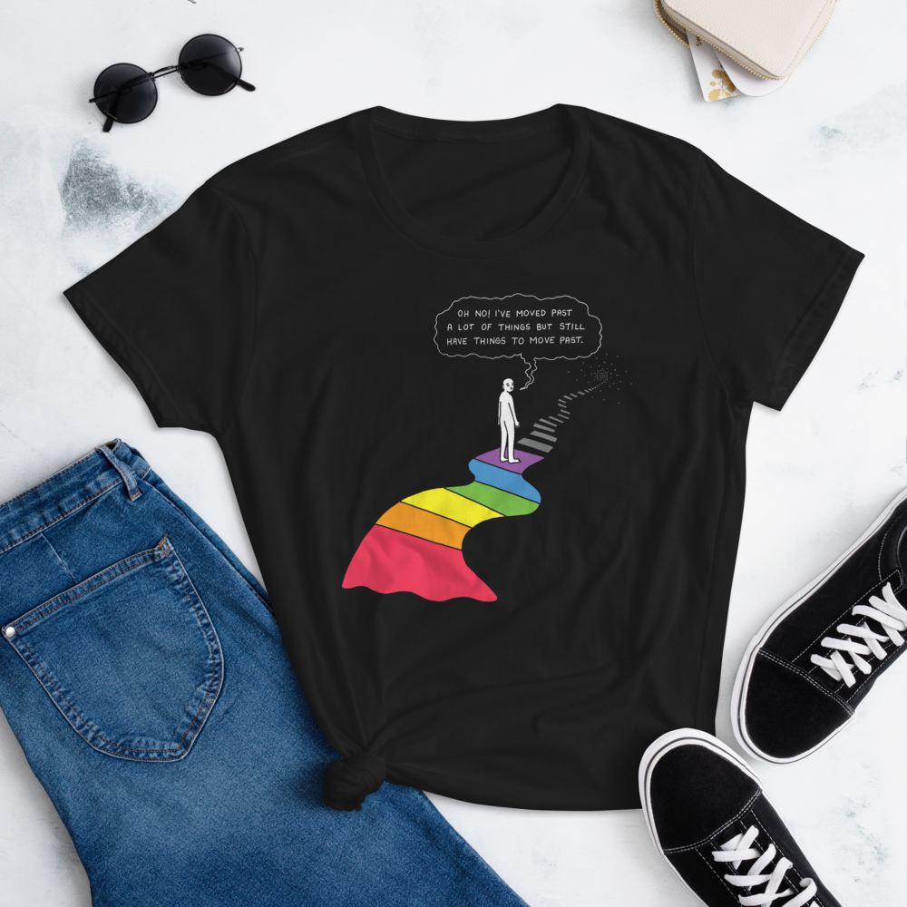 MOVE PAST (Women's Fashion Fit Tee)