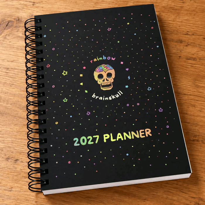 2027 Rainbow Brainskull Planner