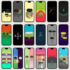 Rainbow Brainskull Wallpaper Pack
