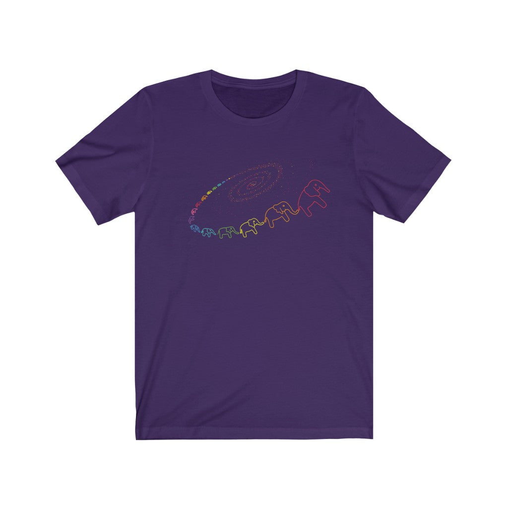 Infinite Elephants (Purple Soft Lightweight T-shirt)
