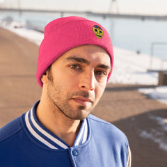 Rainbow Brainskull Knit Beanie