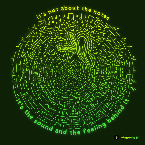 IT'S NOT ABOUT THE NOTES (Soft Lightweight T-shirt)