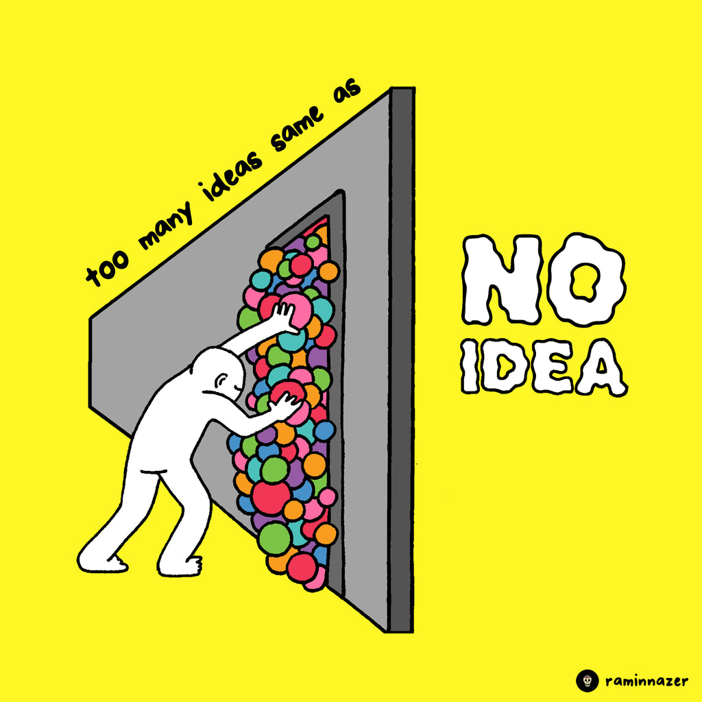 Many Ideas TOO MANY IDEAS – Ramin Nazer